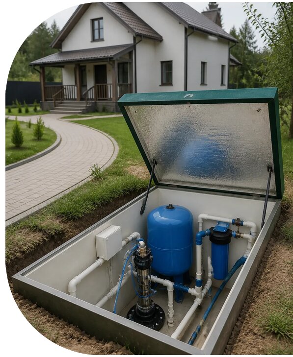 Автономное водоснабжение дома в Кемерово от 156090 р. | АПаруса-Кмр